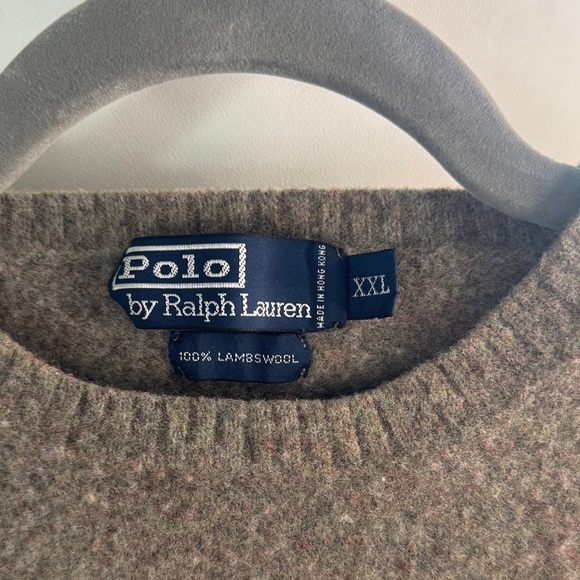 Polo by Ralph Lauren Tan Crewneck Wool Sweater - Picture 2 of 3